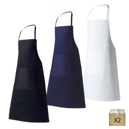 Lot de 2 tabliers de cuisine 100% Coton RON