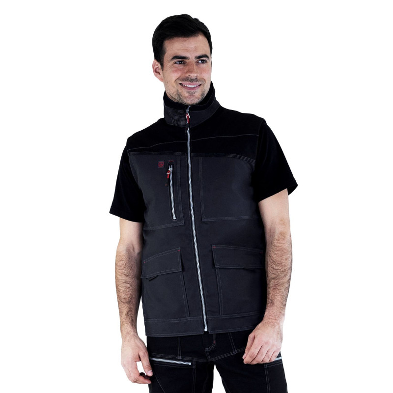 Gilet travail body-warmer sans manches hiver