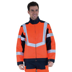 Blouson haute visibilité orange