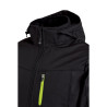 softshell travail noir homme