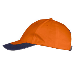 Casquette travail jaune fluo