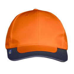 Casquette travail orange fluo