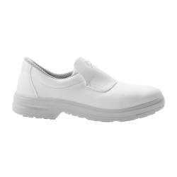 Chaussures de sécurité montantes pour travail en cuisine blanches -  Sanipousse produits HACCP