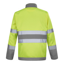 Veste de travail Haute visibilité jaune fluo et bleu bugatto A. Lafont -  Vêtements Haute visibilité 