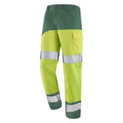 Pantalon haute visibilité jaune