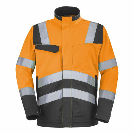 Veste travail orange fluo