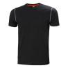 Tee shirt de travail noir 100% coton Helly Hansen Workwear modèle OXFORD