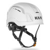 casque chantier avec bande réfléchissante