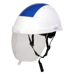 casque chantier avec écran arc électrique