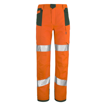 pantalon haute visibilite orange