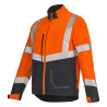 blouson travail orange fluo