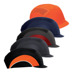 Casquette de protection anti-heurt JSP HARDCAP A1+ avec visière réduite 2,5 cm