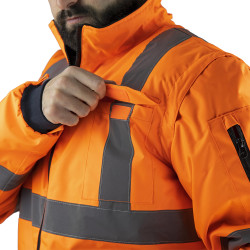 Blouson haute visibilité orange fluo