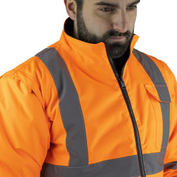 Blouson matelassé haute visibilité