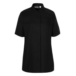 veste de cuisine noire pour femme