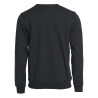 sweat col rond noir mixte pro