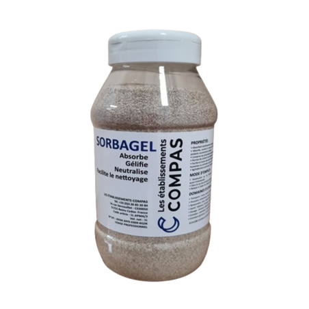 Absorbant solidifiant désodorisant Sorbagel Compas