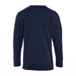 Pull de Travail homme 100% coton Clique  bleu marine - vue de dos