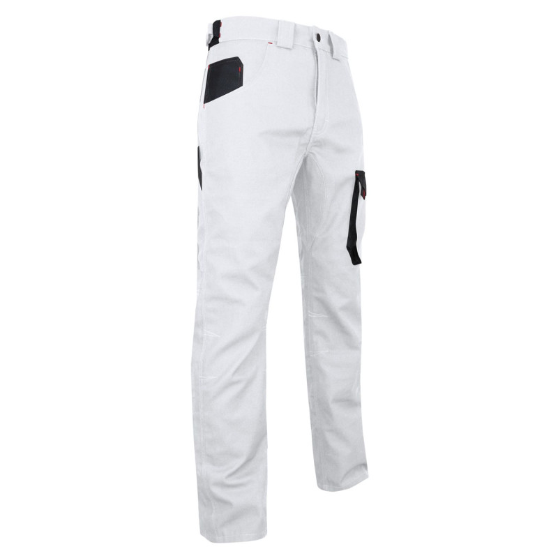 Pantalon de Peintre BTP Blanc Coton