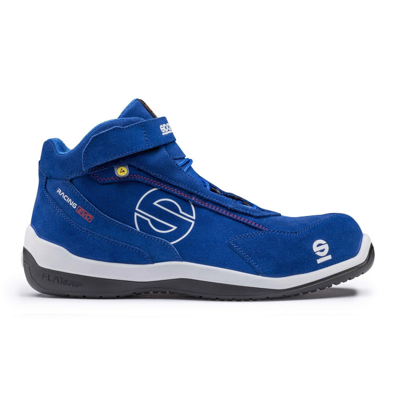 Chaussures de sécurité Sparco bleues Racing Evo S3 SRC ESD sans métal
